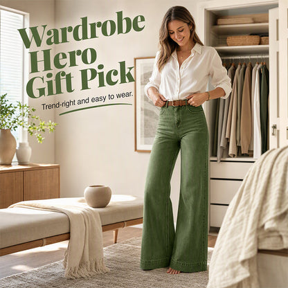 Leg-Lengthening Wide-Leg Jeans