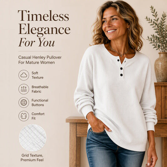 🔥50% OFF! Womens's Casual Waffle Knit Sweatshirt