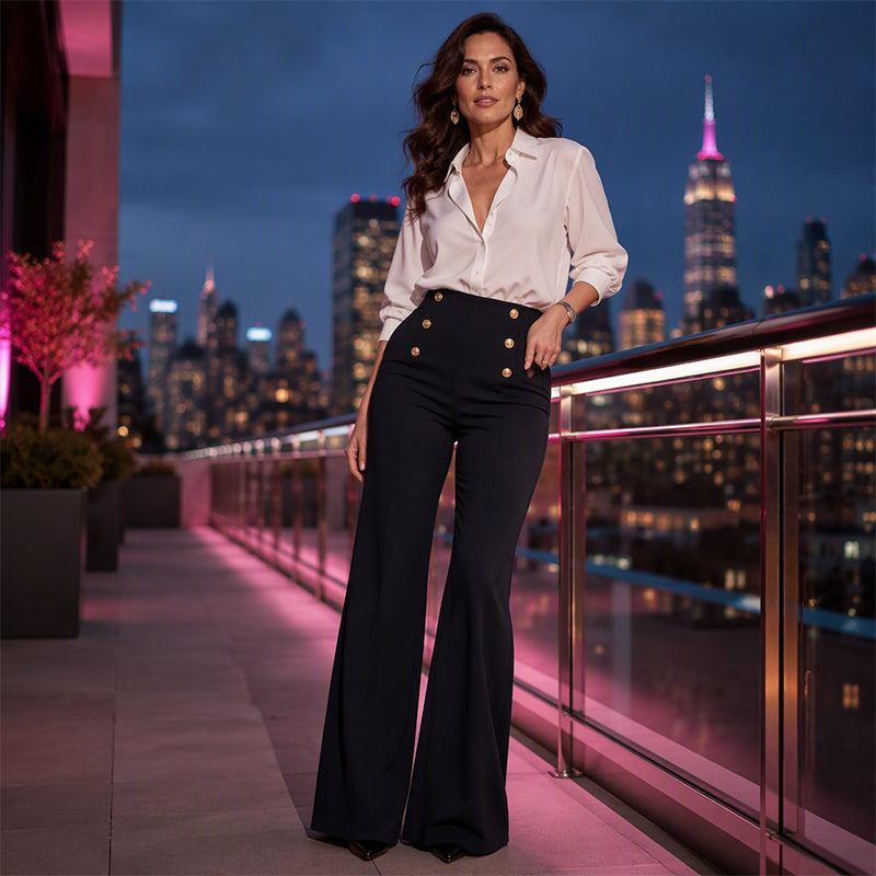 👖 Women's Flattering Stretchy Flare Pants – Slimming Fit & Effortless Autumn Style