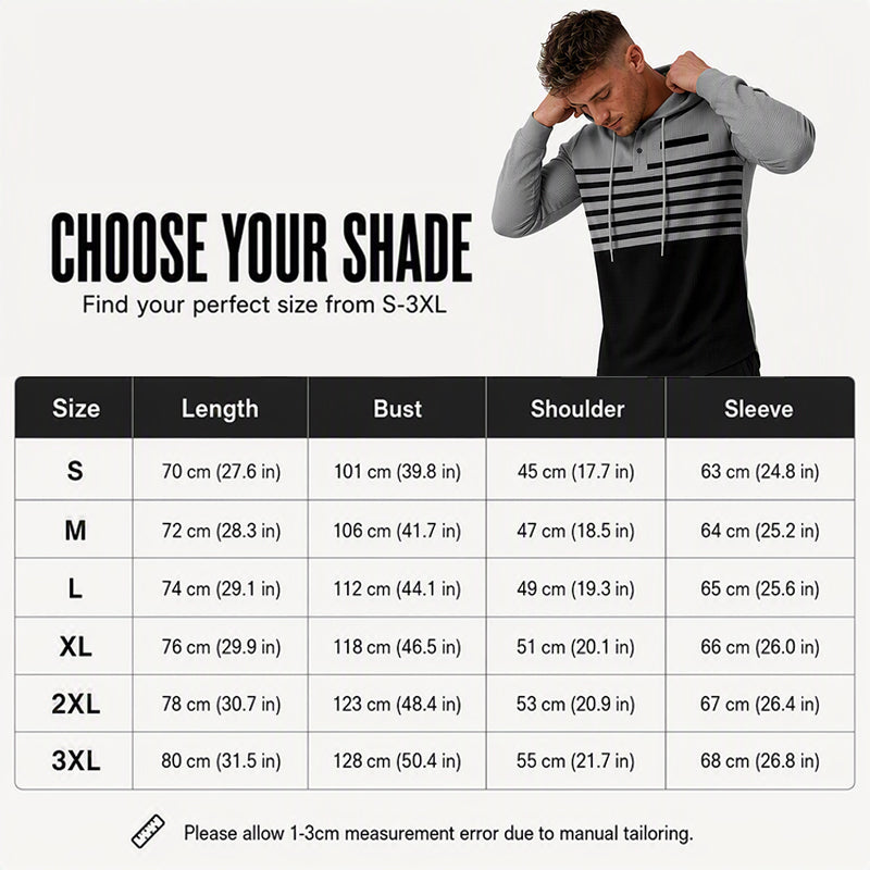 Men's Sporty Color-Block Waffle Knit 2-Piece Set