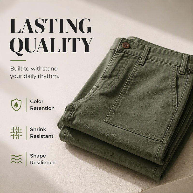 ✨ Practical Comfort | Women's Straight-Leg Cargo Pants with Deep Patch Pockets