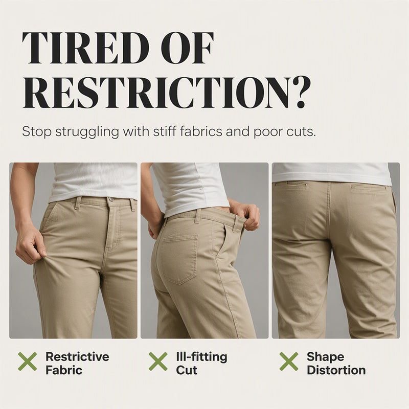 ✨ Practical Comfort | Women's Straight-Leg Cargo Pants with Deep Patch Pockets