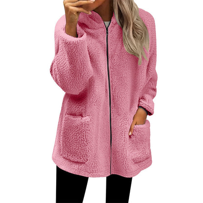 Hot Sale 50% OFF💖Women's Casual Warm Hooded Zipper Jacket