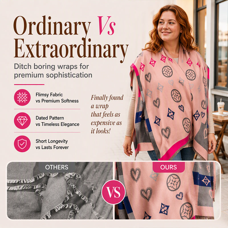 ❄️ Cozy Winter Comfort | Women's Warm Shawl Wrap