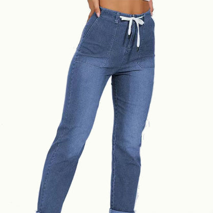 ⌛Limited-Time Offer-Women's Casual Drawstring Denim Jogger Pants