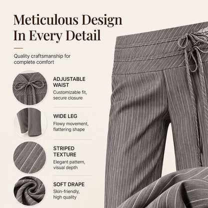 ⌛Limited-Time Offer-Women's Casual Striped Wide-Leg Pants