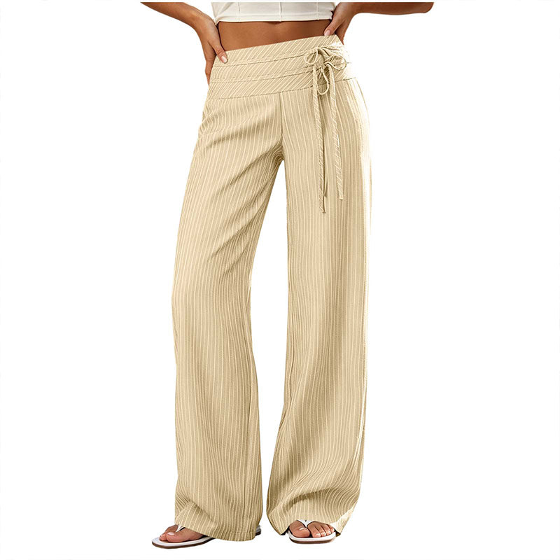 ⌛Limited-Time Offer-Women's Casual Striped Wide-Leg Pants