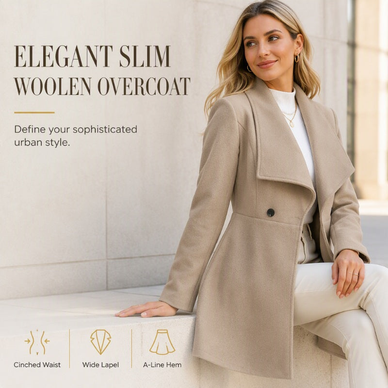 ⌛Limited-Time Offer-Women's Elegant Slim Fit Lapel Coat
