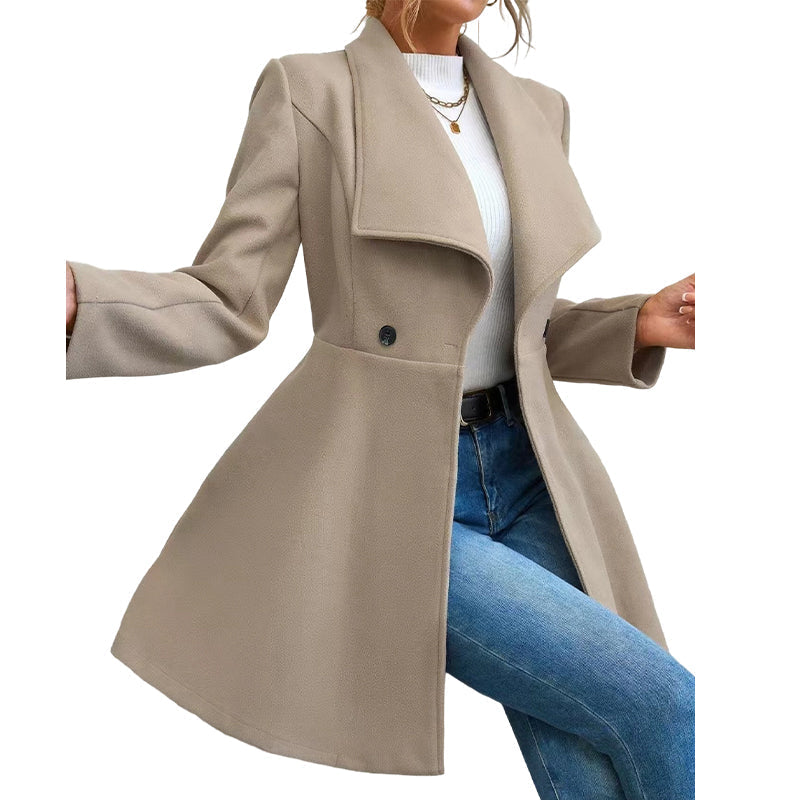 ⌛Limited-Time Offer-Women's Elegant Slim Fit Lapel Coat