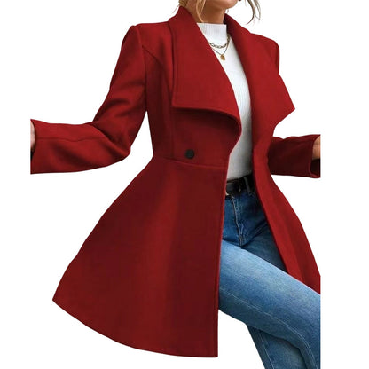 ⌛Limited-Time Offer-Women's Elegant Slim Fit Lapel Coat