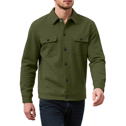 ⌛Limited-Time Offer-Men's Casual Waffle Textured Jacket