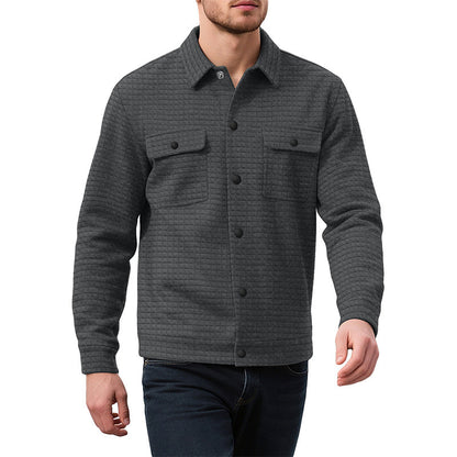 ⌛Limited-Time Offer-Men's Casual Waffle Textured Jacket