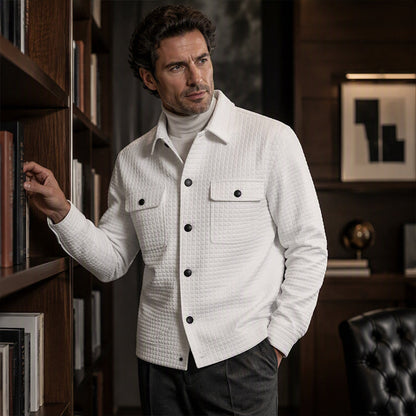 ⌛Limited-Time Offer-Men's Casual Waffle Textured Jacket