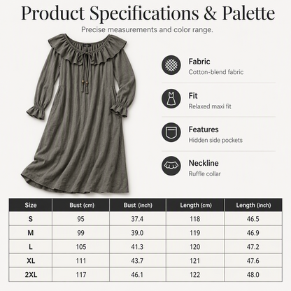 ⌛Limited-Time Offer-Women's Casual Off-Shoulder Maxi Dress