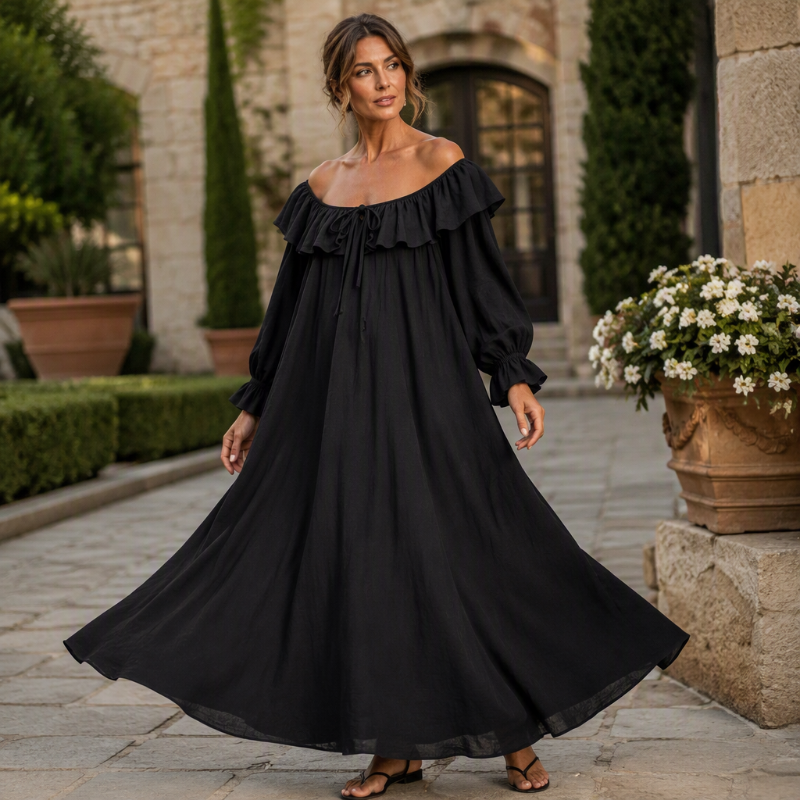 ⌛Limited-Time Offer-Women's Casual Off-Shoulder Maxi Dress