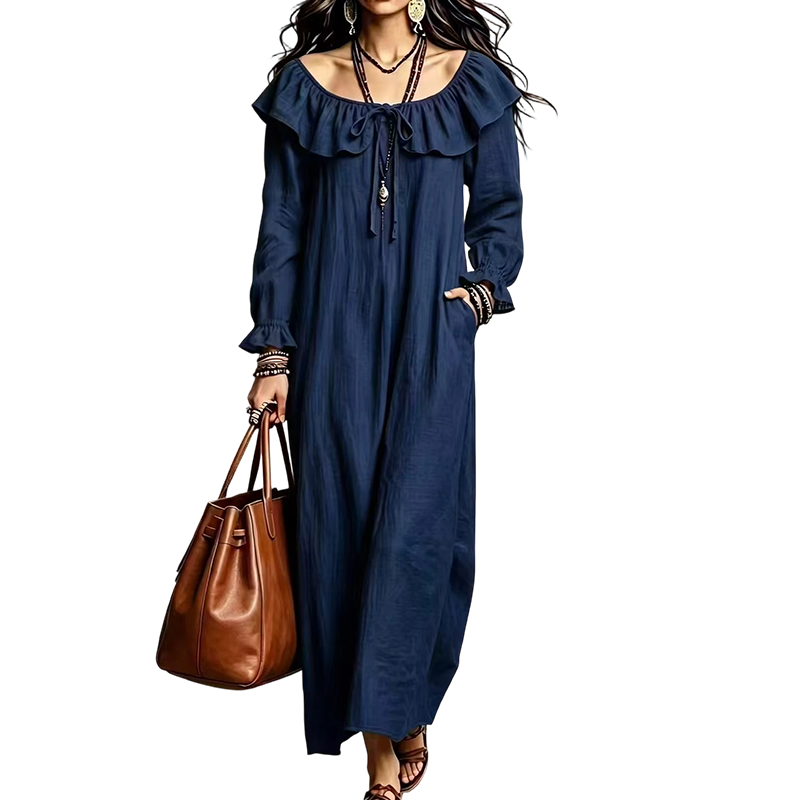 ⌛Limited-Time Offer-Women's Casual Off-Shoulder Maxi Dress