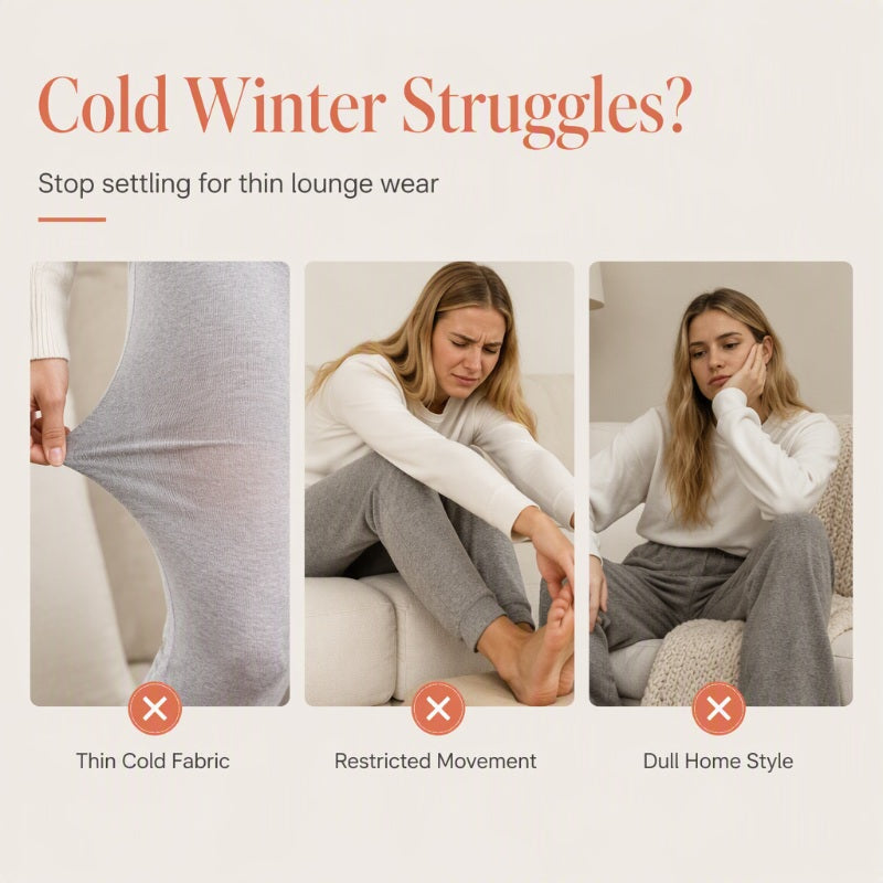 ⌛Limited-Time Offer-Women's Plush Plaid Wide-Leg Pants