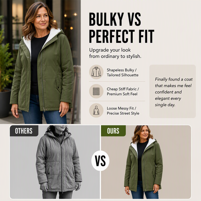 ⌛Limited-Time Offer-Women's Thickened Hooded Winter Jacket