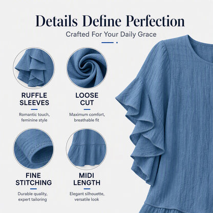 ⌛Limited-Time Offer-Women's Summer Loose Ruffle Sleeve Dress
