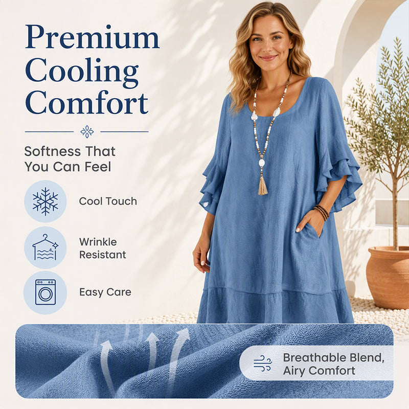⌛Limited-Time Offer-Women's Summer Loose Ruffle Sleeve Dress