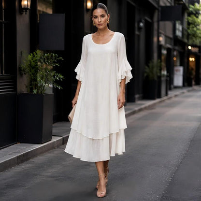 ⌛Limited-Time Offer-Women's Summer Loose Ruffle Sleeve Dress