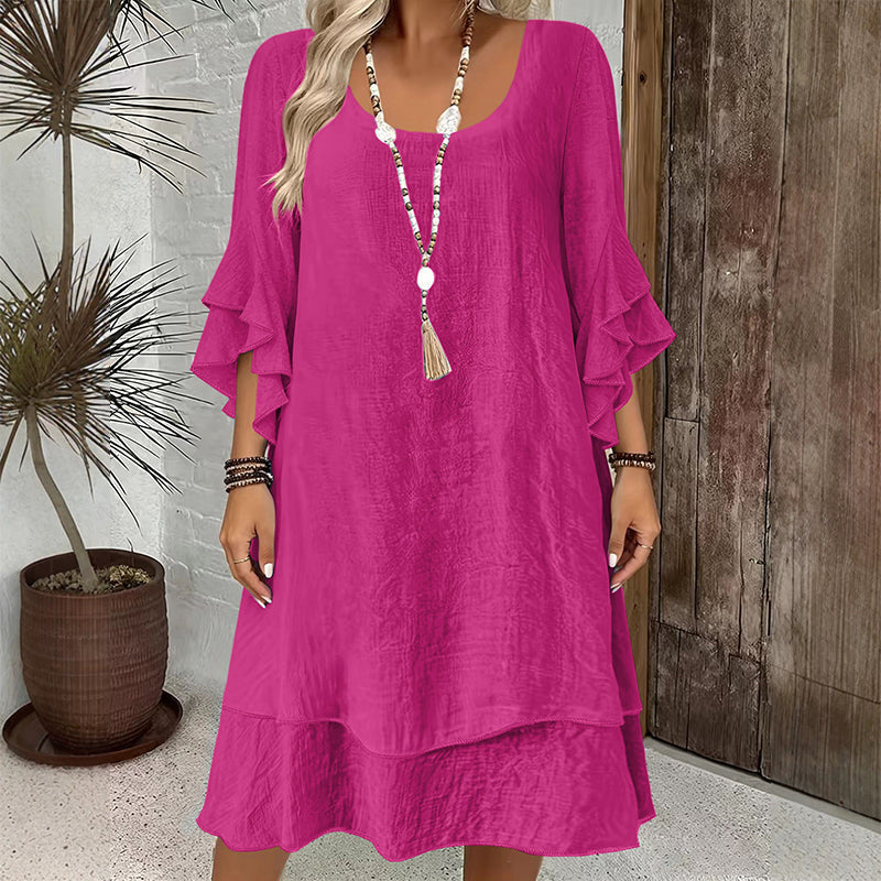 ⌛Limited-Time Offer-Women's Summer Loose Ruffle Sleeve Dress