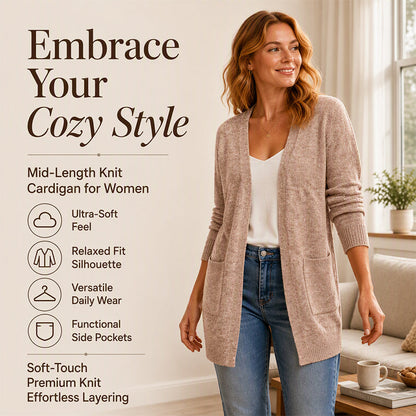 ⌛Limited-Time Offer-Women's Casual Open Front Knit Cardigan