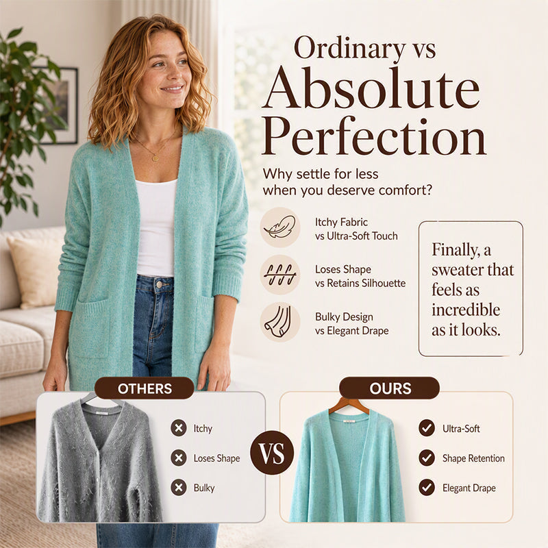 ⌛Limited-Time Offer-Women's Casual Open Front Knit Cardigan