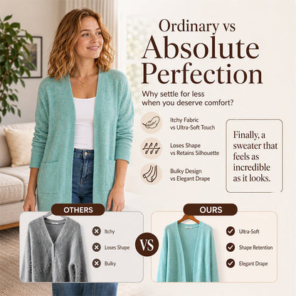 ⌛Limited-Time Offer-Women's Casual Open Front Knit Cardigan
