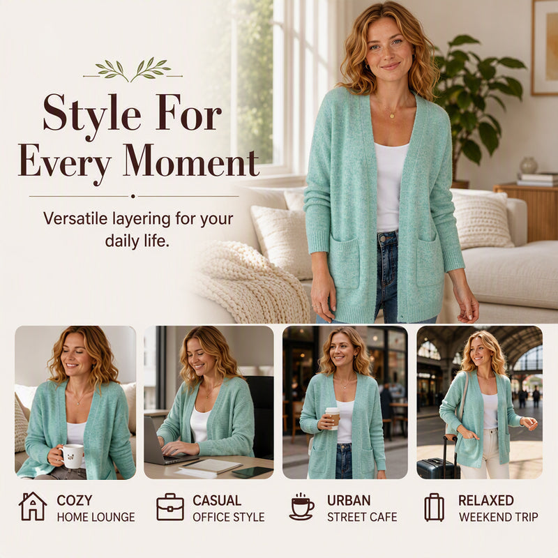 ⌛Limited-Time Offer-Women's Casual Open Front Knit Cardigan
