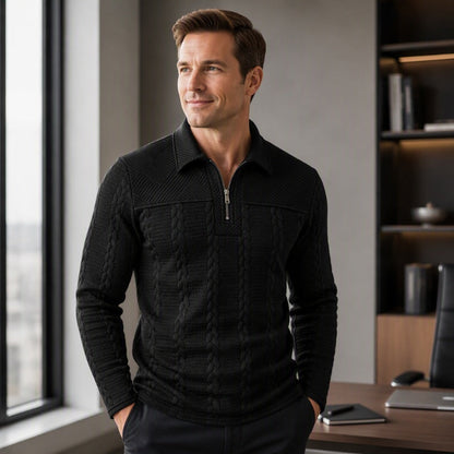 ✨New Arrivals & Special Offers-Men's Long Sleeve Half-Zip T-Shirt