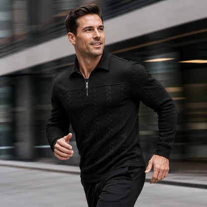 ✨New Arrivals & Special Offers-Men's Long Sleeve Half-Zip T-Shirt
