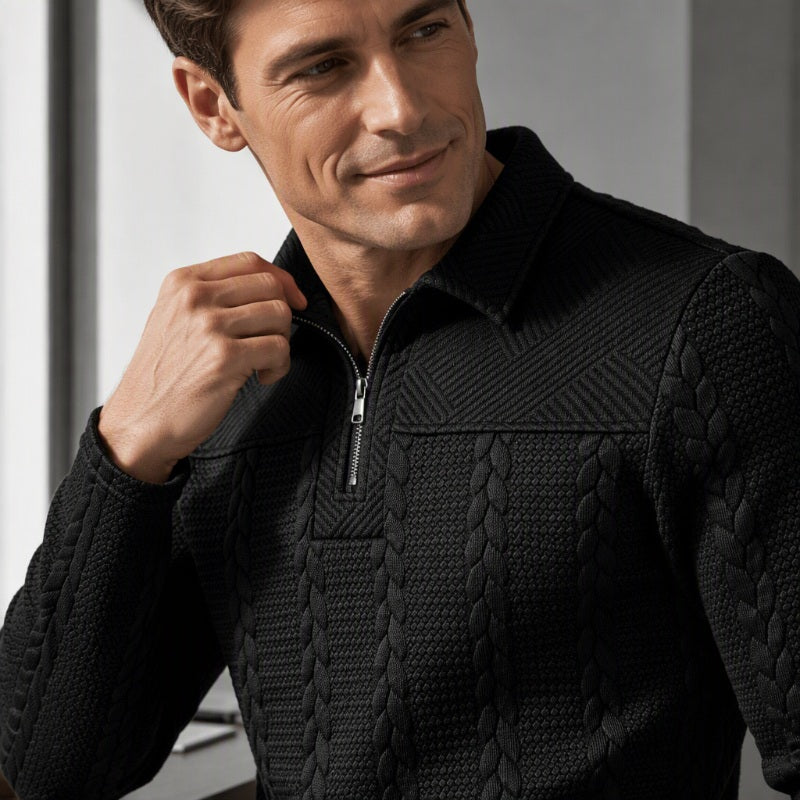 ✨New Arrivals & Special Offers-Men's Long Sleeve Half-Zip T-Shirt