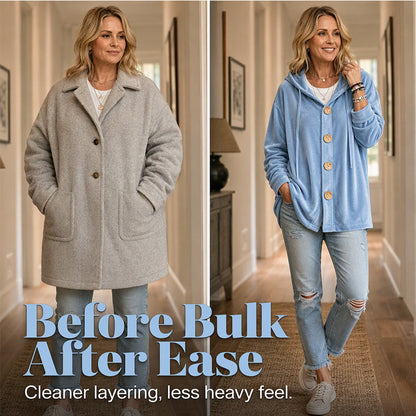 ✨New Arrivals & Special Offers-Women’s Loose Velvet Hooded Cardigan