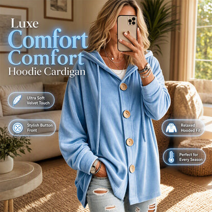 ✨New Arrivals & Special Offers-Women’s Loose Velvet Hooded Cardigan