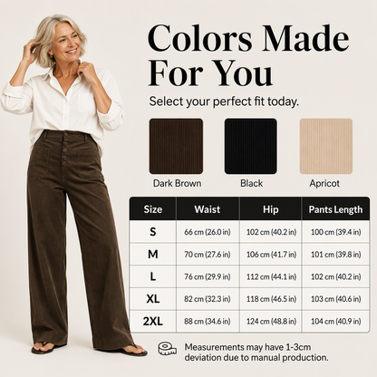 ✨New Arrivals & Special Offers-Women's Corduroy Wide Leg Pants