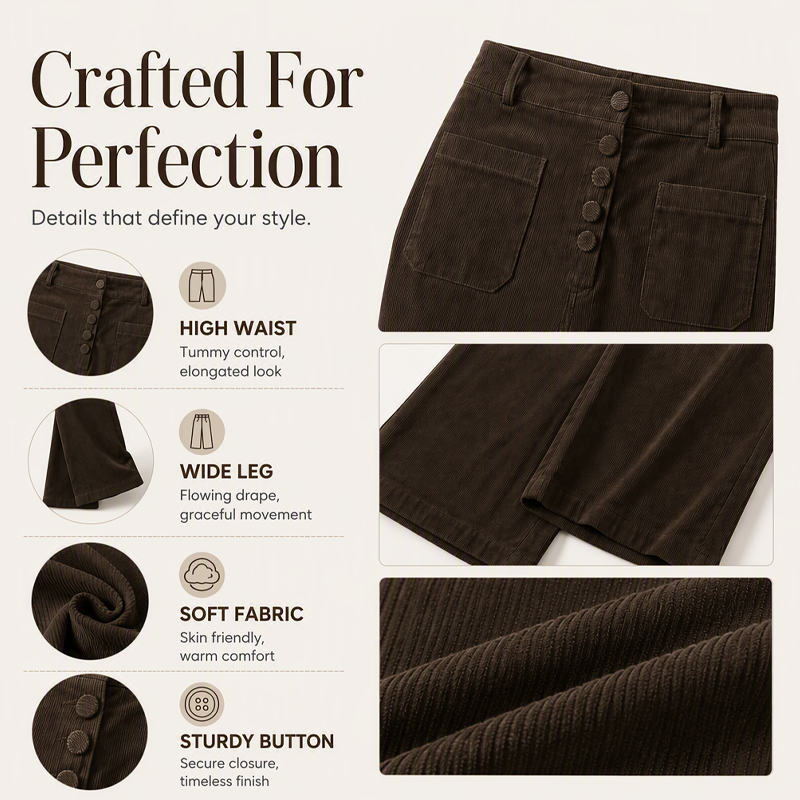 ✨New Arrivals & Special Offers-Women's Corduroy Wide Leg Pants