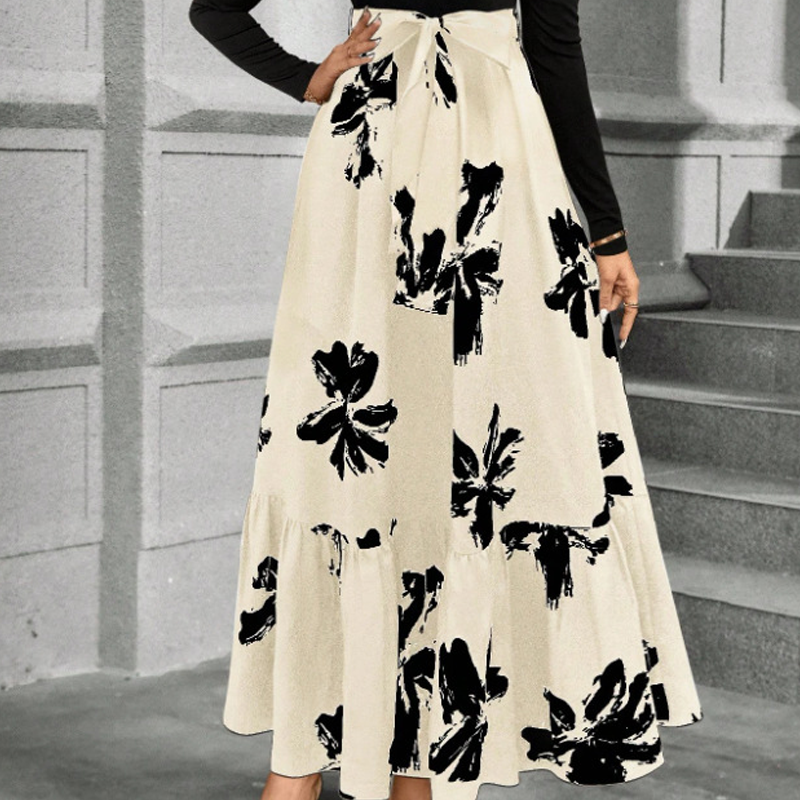 ⌛Limited-Time Offer-Floral Long Sleeve A-Line Maxi Dress for Women