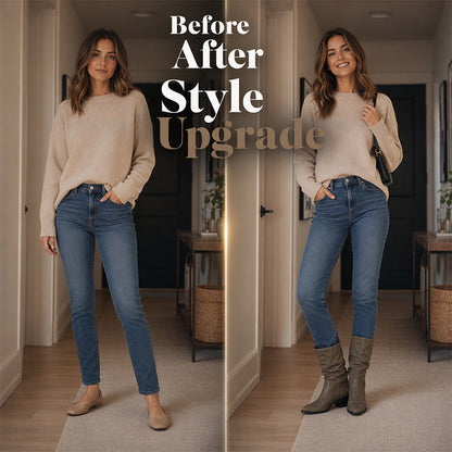 Women's Pointed Toe Chunky Heel Boots