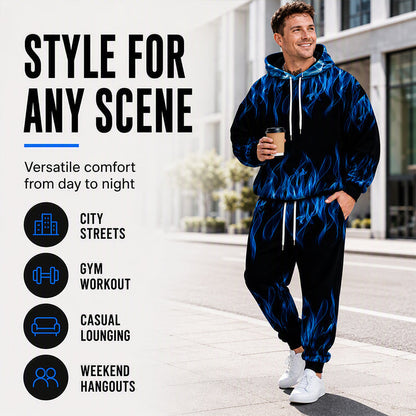 ⌛Limited-Time Offer-Men's Printed Hoodie & Sweatpants Set
