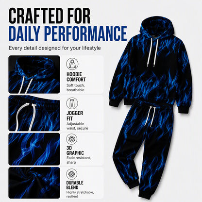 ⌛Limited-Time Offer-Men's Printed Hoodie & Sweatpants Set
