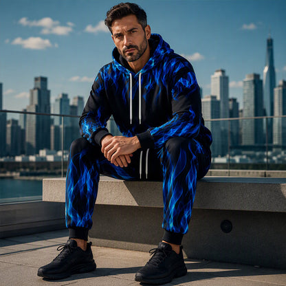 ⌛Limited-Time Offer-Men's Printed Hoodie & Sweatpants Set