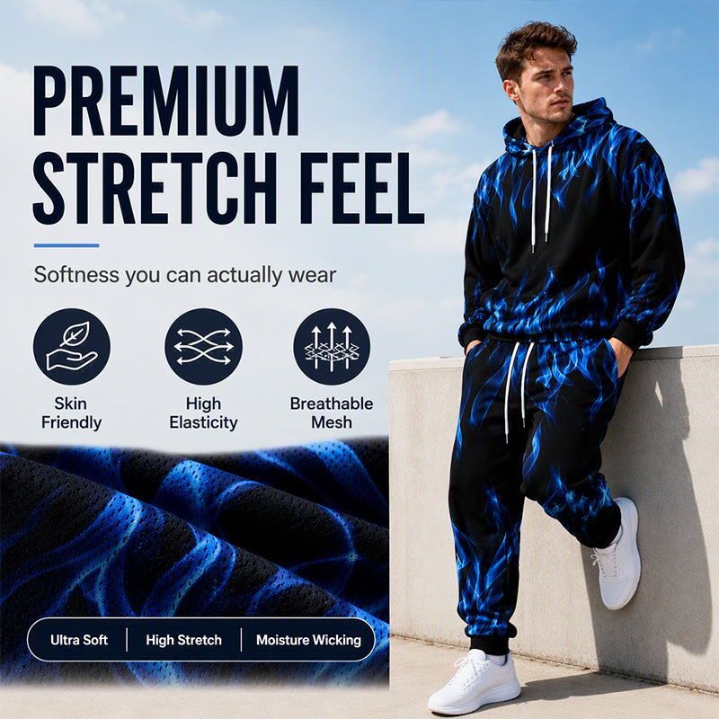 ⌛Limited-Time Offer-Men's Printed Hoodie & Sweatpants Set