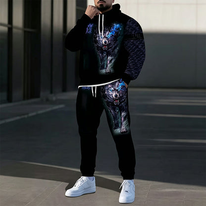 ⌛Limited-Time Offer-Men's Printed Hoodie & Sweatpants Set