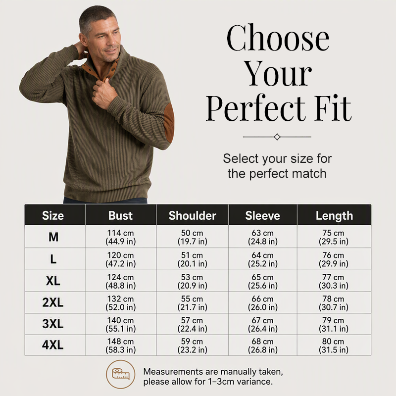 ⌛Limited-Time Offer-Men's Corduroy Stand Collar Sweatshirt