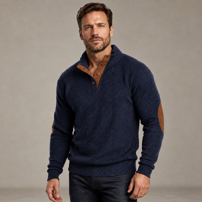 ⌛Limited-Time Offer-Men's Corduroy Stand Collar Sweatshirt