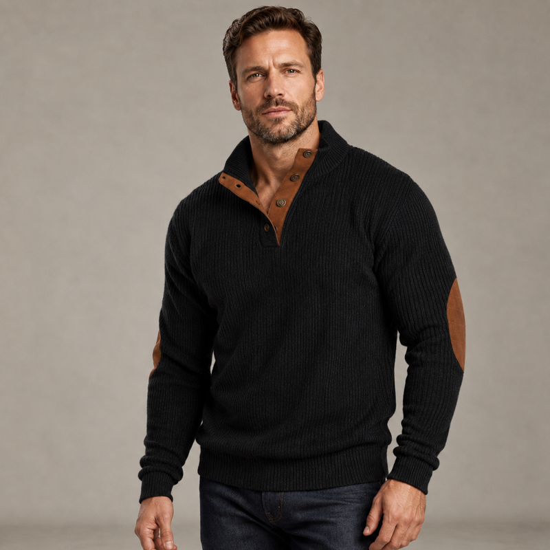⌛Limited-Time Offer-Men's Corduroy Stand Collar Sweatshirt