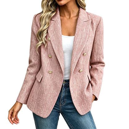 ⌛Limited-Time Offer-Women's Casual Double-Breasted Blazer Jacket