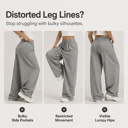 ⌛Limited-Time Offer-Women's High Waisted Wide-Leg Drawstring Pants