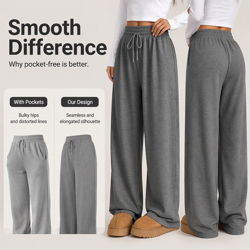 ⌛Limited-Time Offer-Women's High Waisted Wide-Leg Drawstring Pants